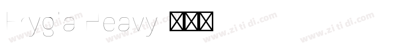 Frygia Heavy字体转换